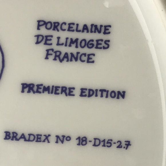 Vintage Henri D’arceau limoges porcelain 1977 Christmas plate 1st edition - Picture 15 of 15